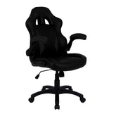 Nautilus Designs Predator Ergonomic Gaming Style Office Chair with Folding Arms and Integral Headrest and Lumbar Support Black - BCP/H600/BK DD
